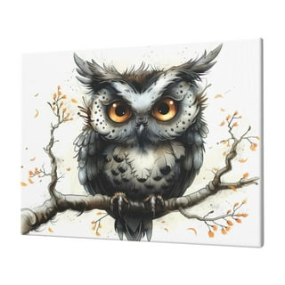 Stupell Owls On A Branch With Sunflower 3-Piece Wall Plaque Set - Rectangle Wood Wall Art For Kids Room Decor