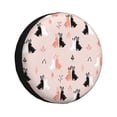 thumbnail image 1 of Gukieu White And Black Rabbit Print Car Tire Cover, Adjustable Waterproof and Dustproof Tire Protection Cover, Suitable for SUV, Truck, Van-15 inch, 1 of 6