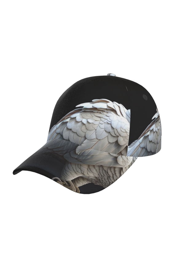 White Red Cockatoo Prin Baseball Cap, Adjustable Sweat-wicking Daily,Travel, Sports Cap, Unisex
