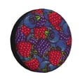 thumbnail image 1 of Gukieu Wild Berries Print Car Tire Cover, Adjustable Waterproof and Dustproof Tire Protection Cover, Suitable for SUV, Truck, Van-16 inch, 1 of 6