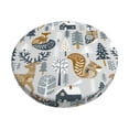 thumbnail image 1 of Gukieu Winter Forest Animals Print Round Chair Cover, Dust-proof and Non-slip Bar Chair Protective Cover, Suitable for Bars, Restaurants, Offices-14 inch, 1 of 7