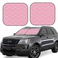thumbnail image 1 of Gukieu bows Print Car Windshield Sun Visor, Foldable Anti-UV Car Sun Visor Suitable for Vans, Trucks Car Accessories-Medium, 1 of 6