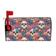 thumbnail image 1 of Gukieu colorful Skull rose Print Magnetic Mailbox Cover, Sun-proof and Waterproof Home Yard Mailbox Cover-21x18 in, 1 of 8