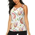 thumbnail image 1 of Gukieu colorful easter eggs Print Women's Quick-drying Fitness Vest, Round Neck Sleeveless Fitness T-shirt, Suitable for Yoga, Sports-X-Large, 1 of 7