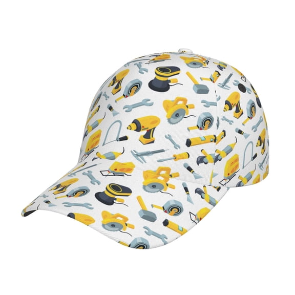 Gukieu construction tools Prin Baseball Cap, Adjustable Sweat-wicking Daily,Travel, Sports Cap, Unisex