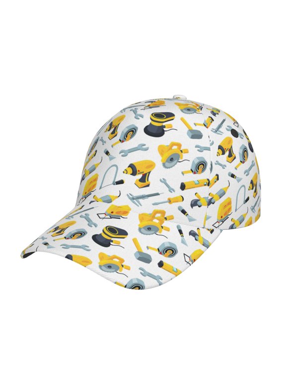 construction tools Prin Baseball Cap, Adjustable Sweat-wicking Daily,Travel, Sports Cap, Unisex
