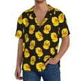 thumbnail image 1 of Gukieu cute duck Print Men's Short-sleeved Shirts, Button-down Pocket Shirts, T-shirts, Beach Vacation Travel Summer Clothing-Medium, 1 of 5