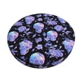 thumbnail image 1 of Gukieu flower Skull crystal Print Round Chair Cover, Dust-proof and Non-slip Bar Chair Protective Cover, Suitable for Bars, Restaurants, Offices-12 inch, 1 of 7