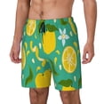 thumbnail image 1 of Gukieu fruits Print Men's Double Layer Sports Swim Trunks, Quick Dry Adjustable Waist Swim Shorts Swimwear-XX-Large, 1 of 6