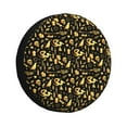 thumbnail image 1 of Gukieu glod Skull snake bird Print Car Tire Cover, Adjustable Waterproof and Dustproof Tire Protection Cover, Suitable for SUV, Truck, Van-14 inch, 1 of 6