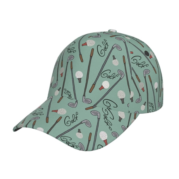 Gukieu golf equipment Prin Baseball Cap, Adjustable Sweat-wicking Daily,Travel, Sports Cap, Unisex