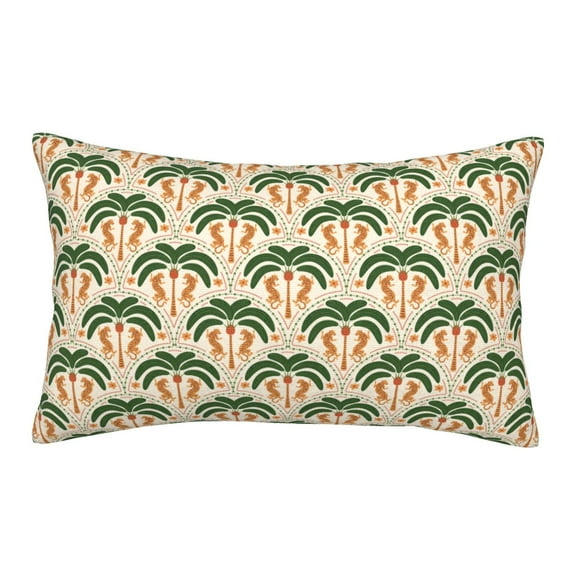 Gukieu palm tree Asian leopard Print Plush Pillow Cover, Hidden Zipper Pillow Protector without Pillow Core, Suitable for Bedroom, Office, Car Decoration-14"x20"