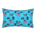 thumbnail image 1 of Gukieu pirate Octopus Print Plush Pillow Cover, Hidden Zipper Pillow Protector without Pillow Core, Suitable for Bedroom, Office, Car Decoration-20"x30", 1 of 6