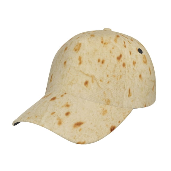 Gukieu tortilla Prin Baseball Cap, Adjustable Sweat-wicking Daily,Travel, Sports Cap, Unisex