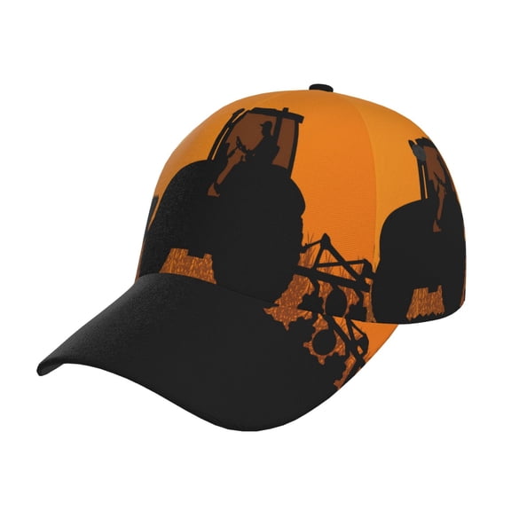 Gukieu tractor cultivating the land Prin Baseball Cap, Adjustable Sweat-wicking Daily,Travel, Sports Cap, Unisex