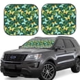 thumbnail image 1 of Gukieu tropical butterflies and plants Print Car Windshield Sun Visor, Foldable Anti-UV Car Sun Visor Suitable for Vans, Trucks Car Accessories-Medium, 1 of 6