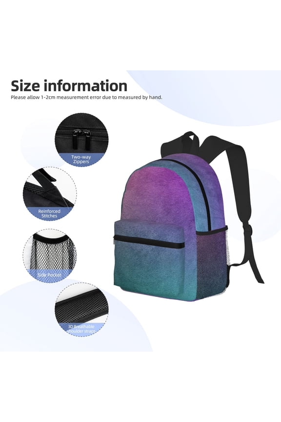 vintage dark paint Print Backpack, Waterproof Backpack with Adjustable Shoulder Straps, Suitable for Campus, Business, Travel, Unisex