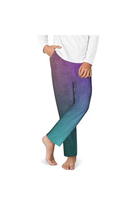 vintage dark paint Print Youth Home Trousers, Elastic Waistband with Pockets for Home and Outing, Suitable for Children Aged 5-16-XS(5-6)