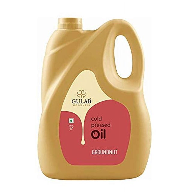 Gulab Cold Pressed Groundnut Oil 5 Litre Peanut Oil Sing Tel
