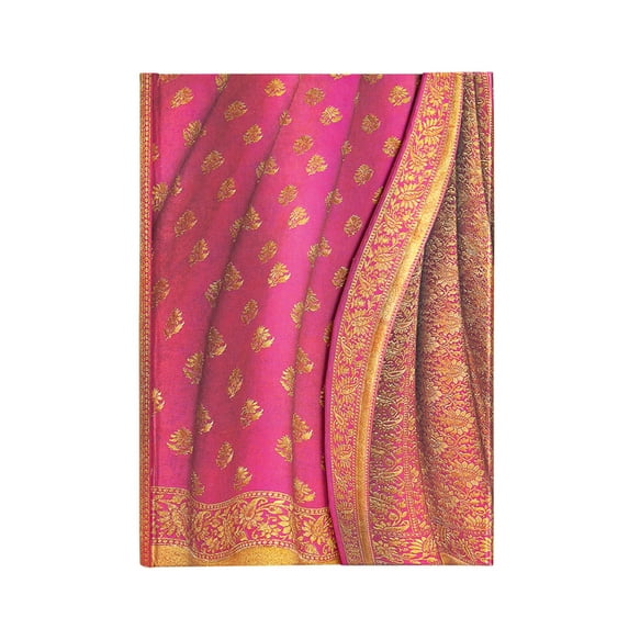 Paperblanks Gulabi Varanasi Silks and Saris Hardcover MIDI Lined Wrap Closure 144 Pg 120 GSM (Other)