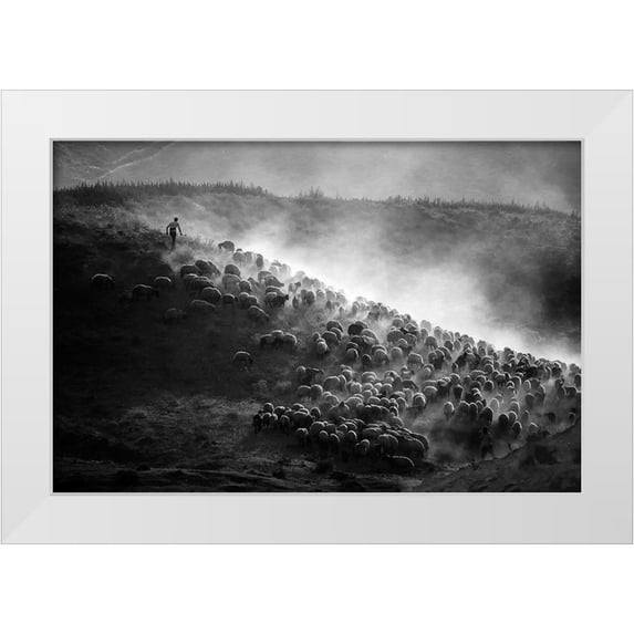 Gulay Tansu, A 18x13 White Modern Wood Framed Museum Art Print Titled - Tatvan 9