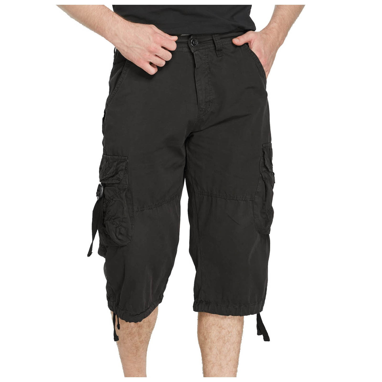 Guldnds Elastic Waist Shorts for Men Cargo Shorts for Men Elastic Waist