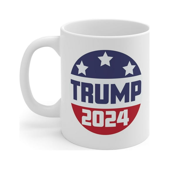 Gulf Coast Online Trump 2024 Mug, 11oz Ceramic White Coffee Tea Cup