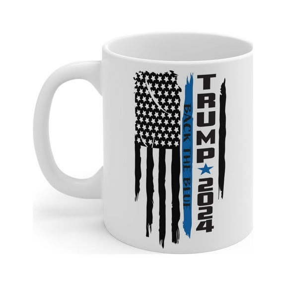 Gulf Coast Online Trump 2024 Mug, MAGA 11oz Ceramic White Coffee Tea Cup