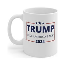 Gulf Coast Online Trump 2024 Mug, MAGA 11oz Ceramic White Coffee Tea Cup