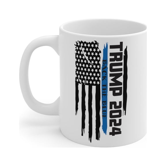 Gulf Coast Online Trump 2024 Mug, MAGA 11oz Ceramic White Coffee Tea Cup