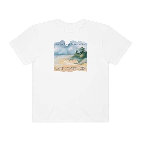 Gulf Coastal Zen Forgotten Coast Edge of the Beach T-shirt Sea Waves T-Shirt