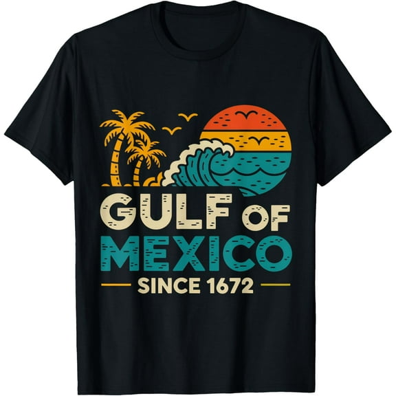 Gulf Of Mexico Since 1672 Retro Vintage T-Shirt Unisex S-5XL Hot Trending Shirt, Vintage Birthday Gift