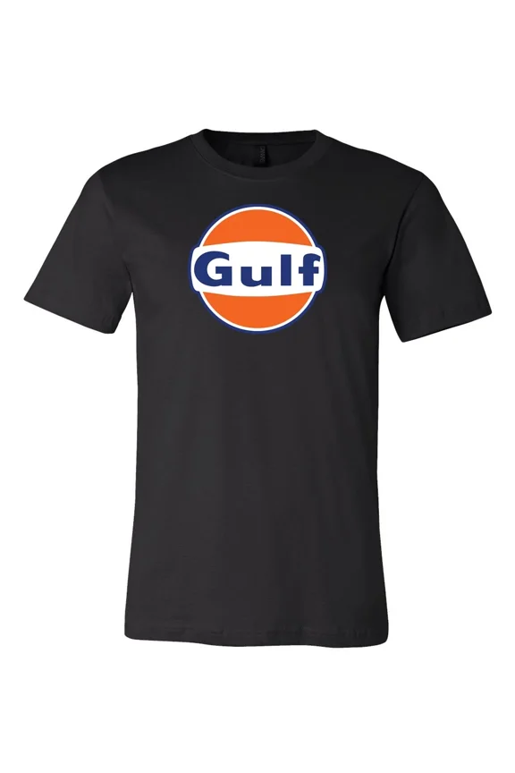 Gulf Oil Racing Main Logo shirt 6 Sizes S-5XL! Fast Ship!