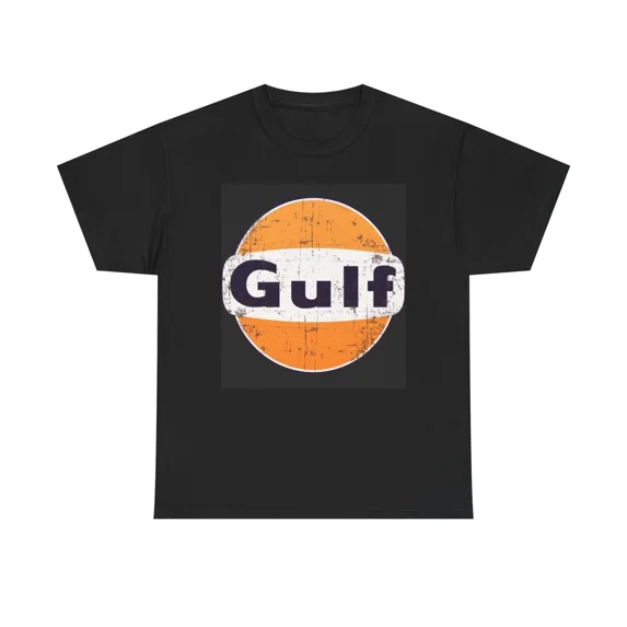 Gulf Racing Vintage Logo Retro Motorsports Graphic Cotton Unisex T-Shirt up to size 5XL