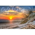 thumbnail image 1 of Gulf Shores, Alabama, Sunset on Beach (9x12 Wall Art Print, Home Decor), 1 of 3
