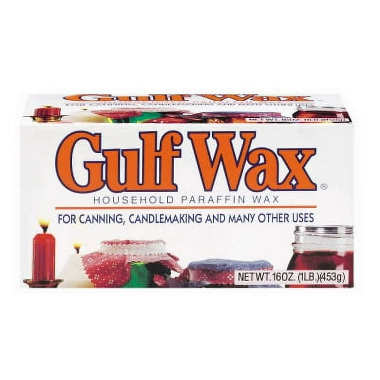 Gulf Wax 1 lb Household Paraffin Wax for Canning & Candlemaking, Each