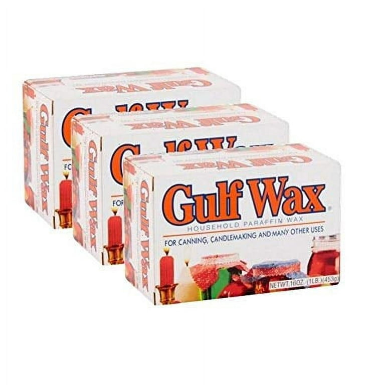 Vintage Box of Gulf Paraffin Wax 