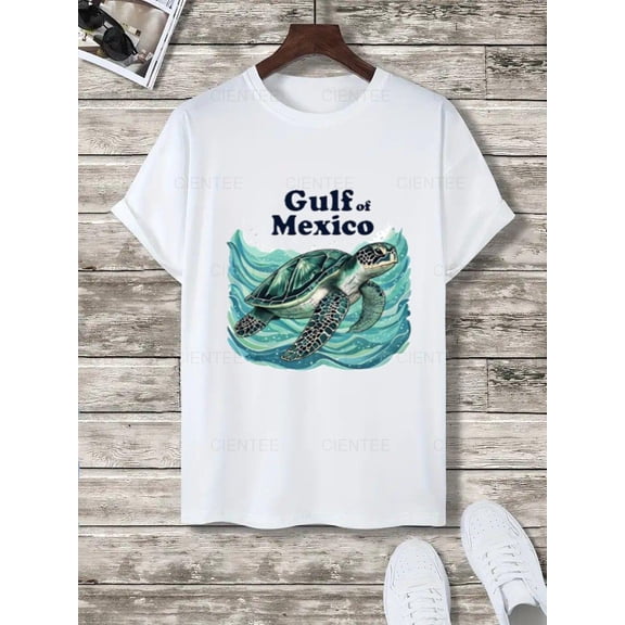 Gulf of Mexico Always Beach Scene T-Shirt - Coastal Paradise Graphic Tee , For Men/Women,Up to 5XL