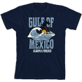 thumbnail image 1 of Gulf of Mexico Always & Forever Youth Navy Blue Crew Neck Short Sleeve Tee-Medium, 1 of 2