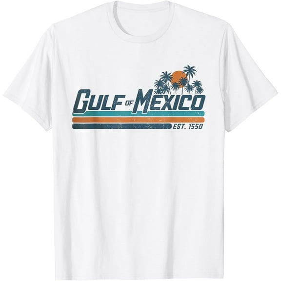 Gulf of Mexico Est 1550 Retro Vintage Beach T-Shirt