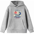 thumbnail image 1 of Gulf of Mexico Forever Sunset Wave Youth Heather Gray Long Sleee Hoodie-Large, 1 of 6