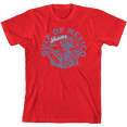 thumbnail image 1 of Gulf of Mexico Forever Vintage Skeleton Youth Red Crew Neck Short Sleeve Tee-Small, 1 of 4
