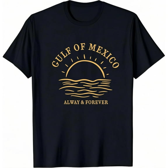 Gulf of Mexico Shirt for Women and Men Gulf of Mexico Forever Tops Graphic Print Tee100%cotton