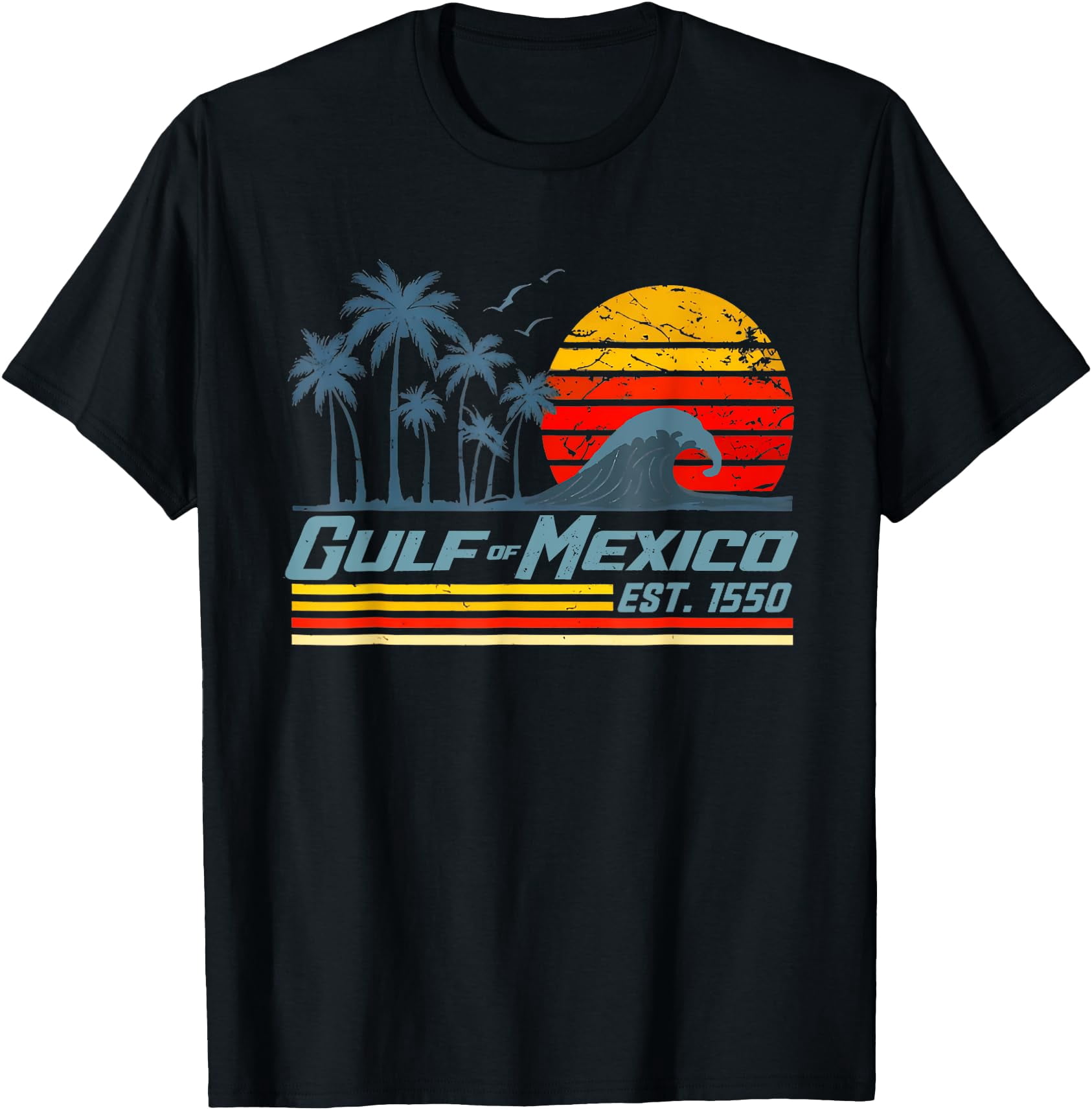 Gulf Of Mexico T-Shirt – Unisex Cotton Tee, Casual Fit, Graphic Print, For Beach, Vacation & Everyday Wear