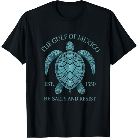 Gulf of Mexico Turtle Salty Resist T-Shirt Tops Tee