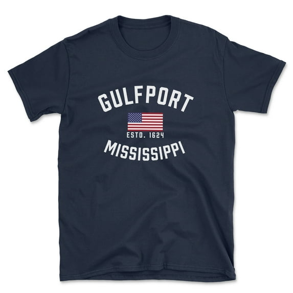 Gulfport Mississippi Patriot Men's Cotton T-Shirt