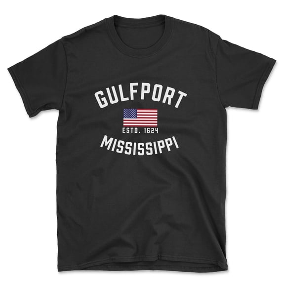 Gulfport Mississippi Patriot Men's Cotton T-Shirt