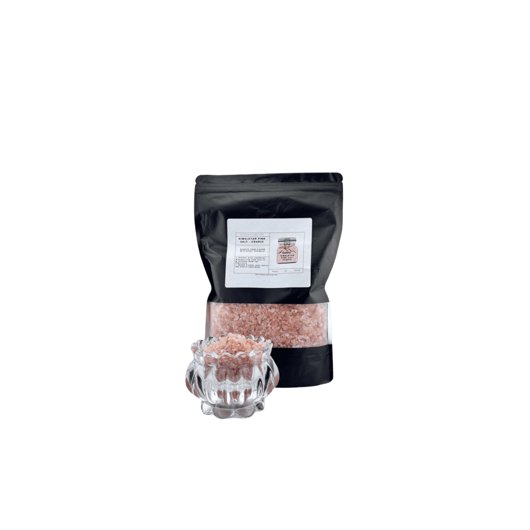 Gulgul Coarse Himalayan Pink Salt, 2 lbs  100% Natural, Unrefined, Mineral-Rich Rock Salt for Cooking, Grinders, and Baths