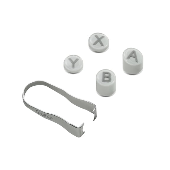 Gulikit Switch-Layout Keycap Replacement Kit – Compatible with ES/TT/KK3 Series Controllers, Anti-Slip Textured ABXY Buttons for Pro Gaming Customization