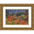thumbnail image 1 of Gulin, Sylvia 14x11 Gold Ornate Wood Framed with Double Matting Museum Art Print Titled - USA-New Hampshire-New England Crawford Notch Sate Park along highway 302 in Fall color, 1 of 4